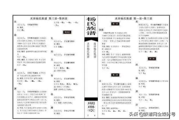族谱名称大全及图解，各朝代族谱