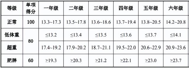 小学生体质健康标准，小学生体质健康标准是多少（小学生体质健康标准）