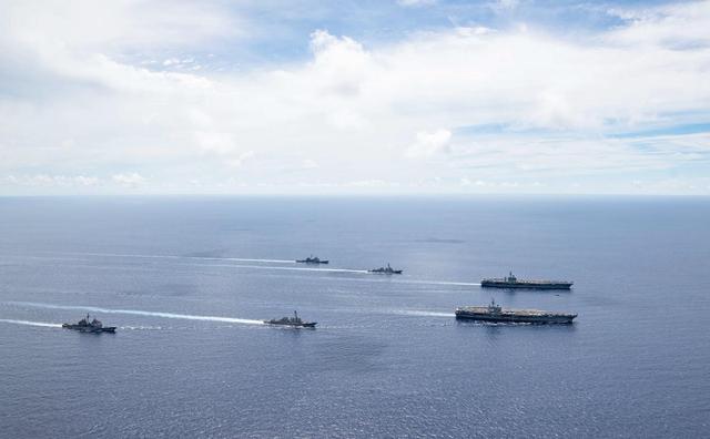 美舰闯南海直播监控，美国纠集21国演习