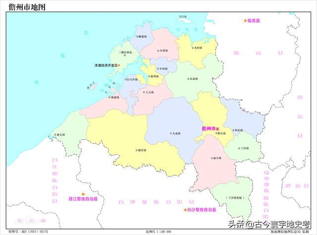 海南地图高清版大图，海南省十八个市县的地图（《中国各省份高清版大图》组图）