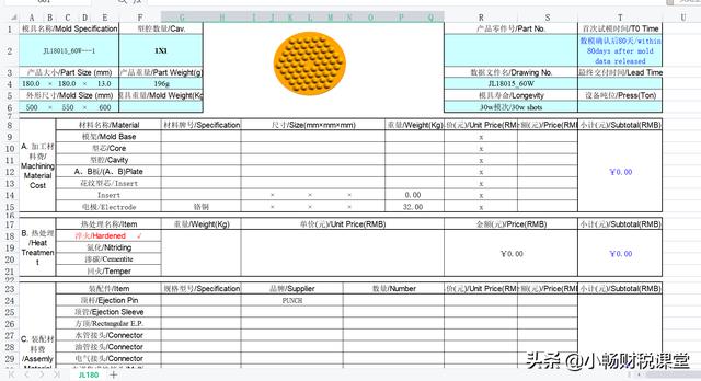 成本核算表格模板，如何做出成本核算表格