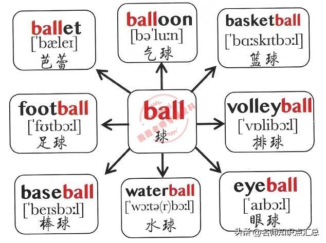 英语单词思维导图，428张英语单词思维导图