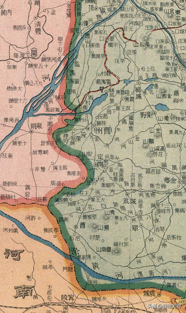 山东地图全图放大，山东地图发展史1960年（金代山东东路、山东西路三府十九州）