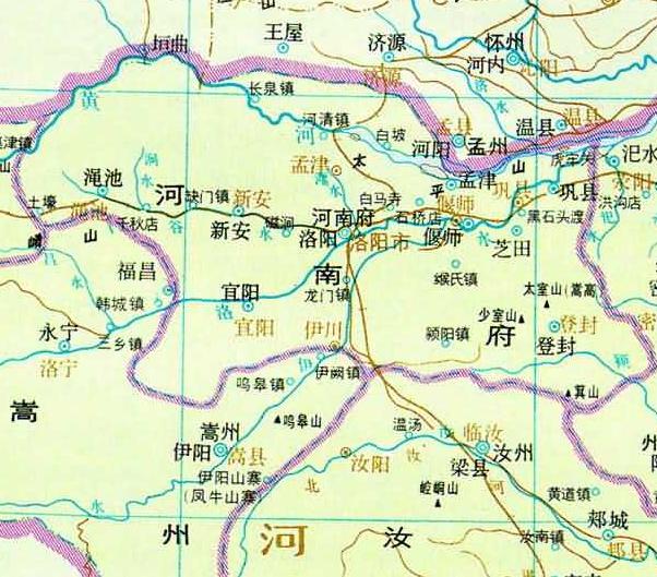 河南洛阳古市图，了解河南省洛阳市从古到今的历史变迁