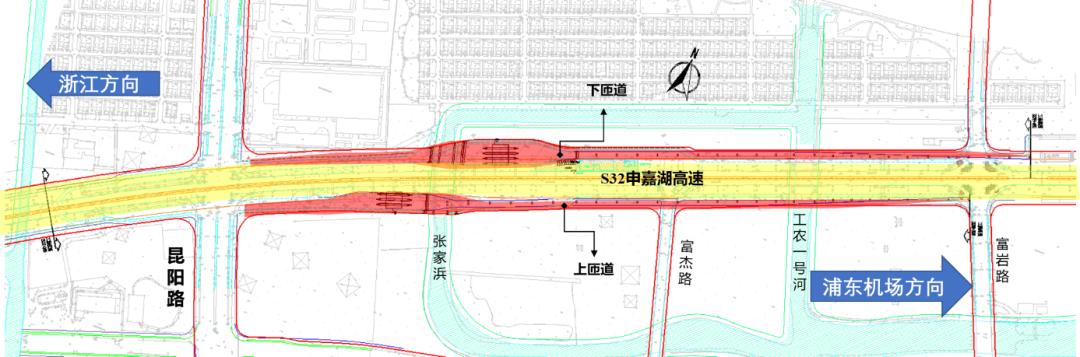 S32申嘉湖高速昆阳路东侧立交匝道正式通车，S32申嘉湖高速昆阳路东侧立交匝道正式通车