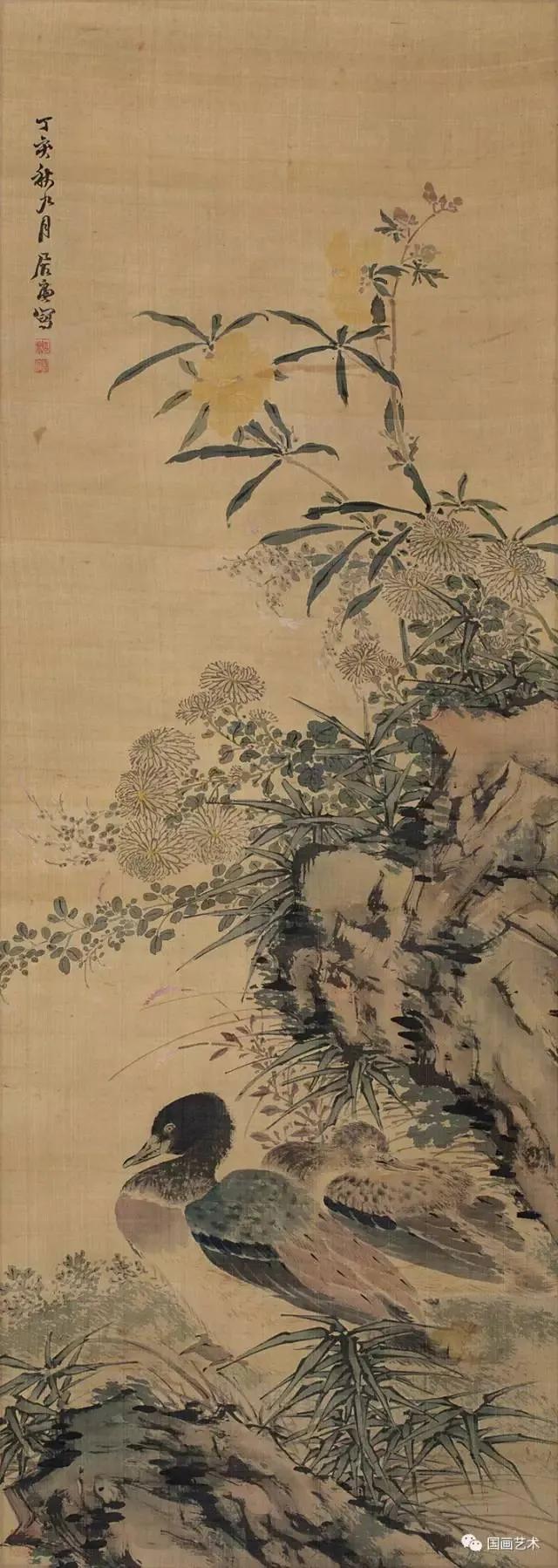 居廉淡雅国画作品欣赏，居廉精品画作欣赏