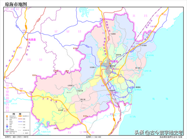 海南地图高清版大图，海南省十八个市县的地图（《中国各省份高清版大图》组图）