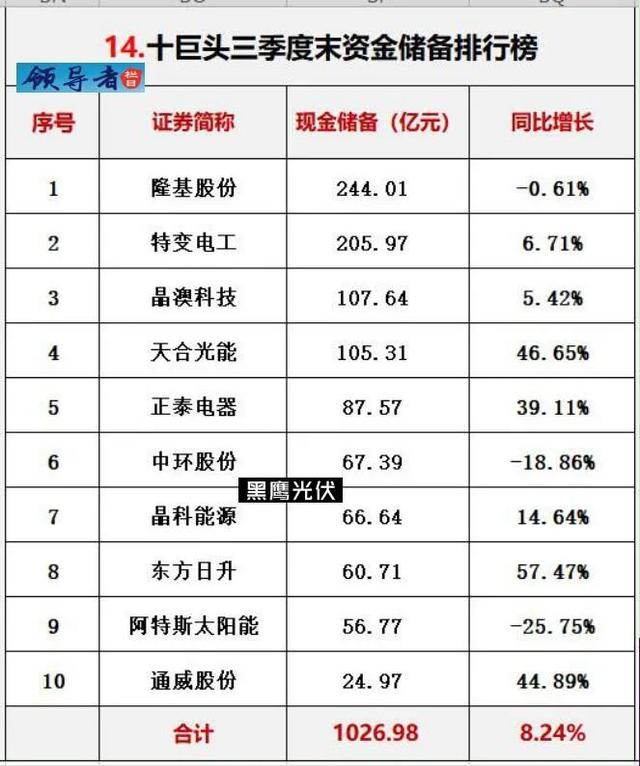 光伏行业十大龙头企业，这家公司刚入局半年就跻身前十