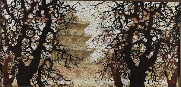 第五届全国美术展漆画作品，入选全国美术作品展……