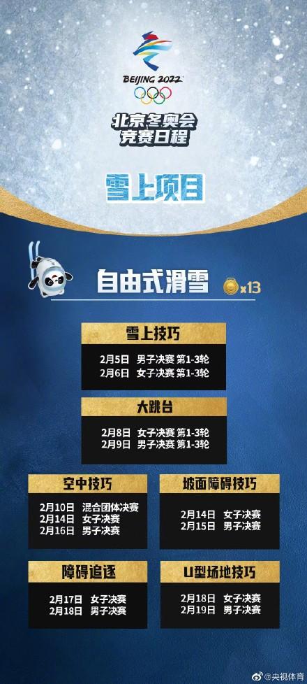 2014冬奥会赛程，2022北京冬奥会赛程安排表（北京冬奥会最终版赛程）
