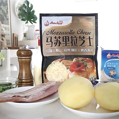 芝士培根鸡蛋卷做法，零失败土豆培根芝士卷