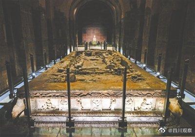 明祖陵地宫复原图，惊鸿一现藏身水下300年皇陵地宫