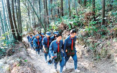 井冈翠竹原文，云涌井冈竹