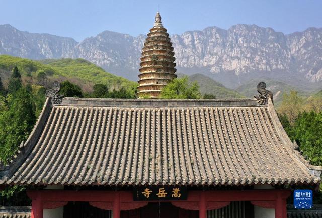登封嵩岳寺塔立面图教程，天空之眼瞰登封
