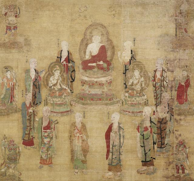 地藏王菩萨画像，地藏王佛造像（地藏菩萨圣像画稿10幅）