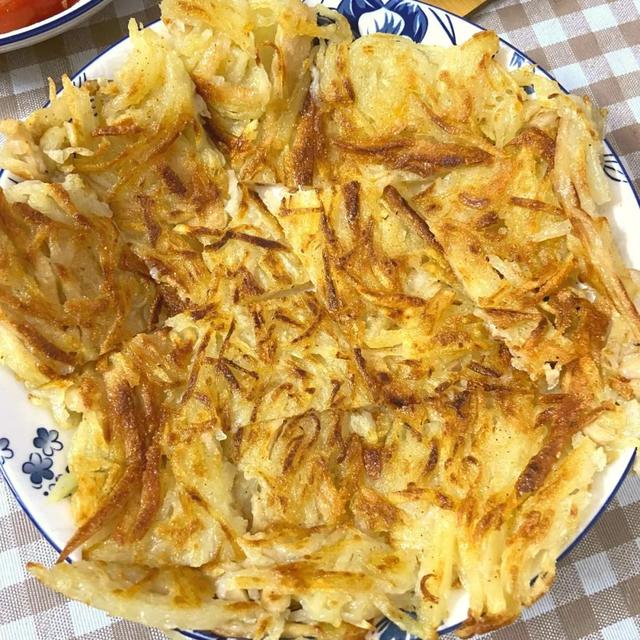 煎土豆丝饼怎么做，超简单的香煎土豆丝饼