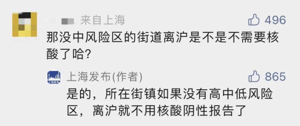 上海关于离沪返沪8条规定，上海调整离沪来沪返沪人员管控措施