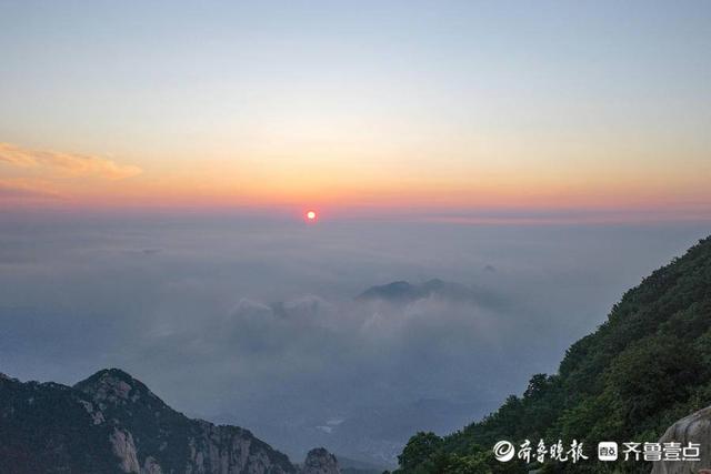 泰山图片高清大图，泰山日出美景图高清（壹图集7月1日献礼）