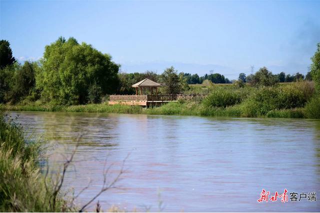 甘肃张掖市的青山绿水，甘肃张掖生态建设成效显著