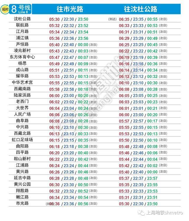上海地铁停运时间，上海地铁每天停运时间