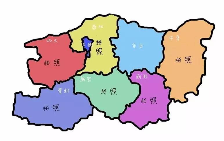 吃貨眼里的鄭州地圖，太逗了！