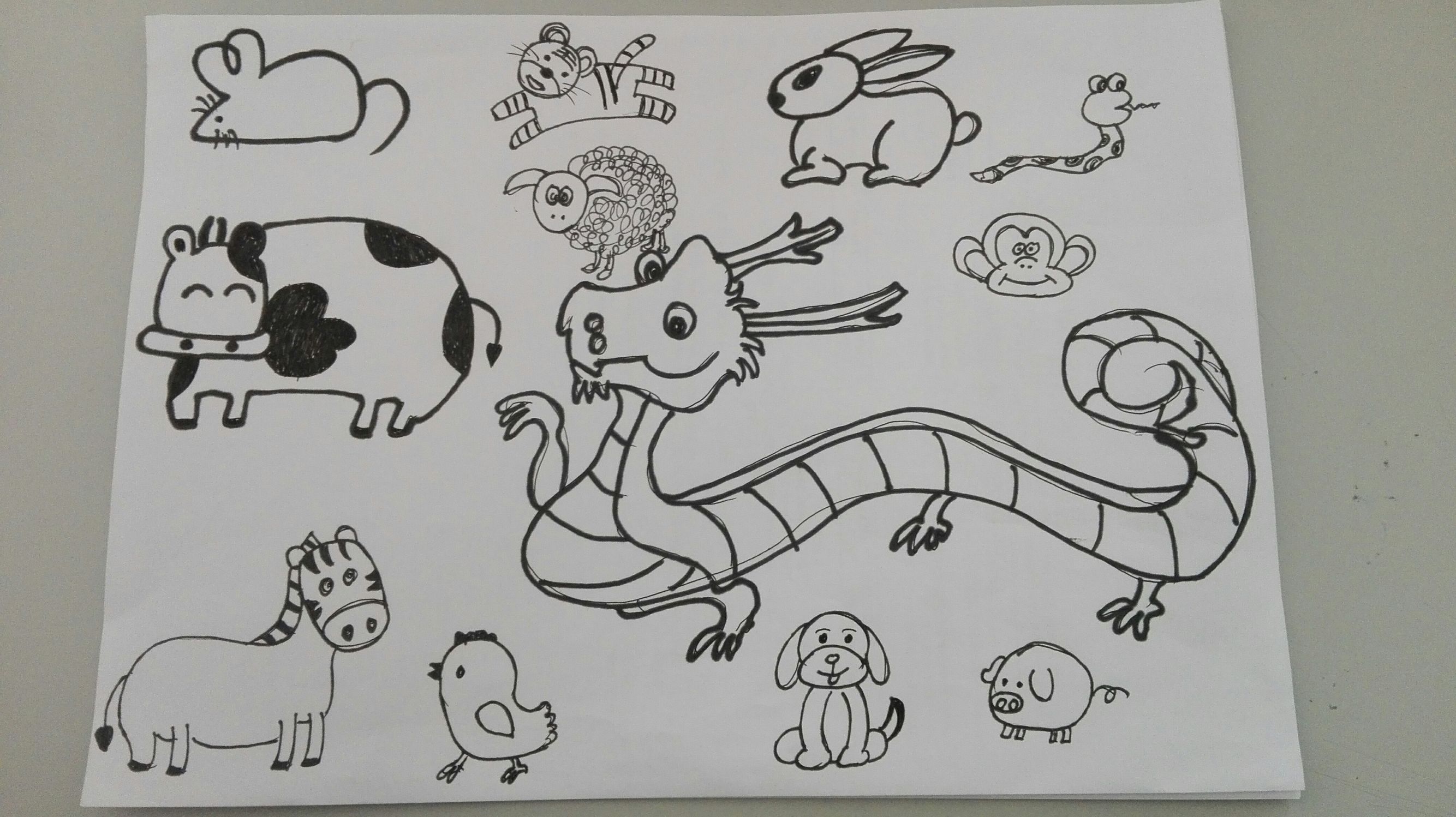 十二生肖简笔画,你值得收藏!