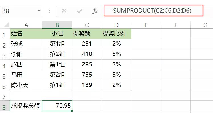 sumproduct函数 sumproduct是什么意思