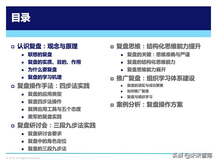 管理工具：复盘方法论，如何做复盘