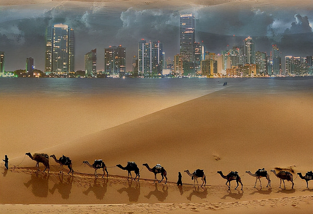 海市蜃楼在我们现实生活中出现的频率并不会很多,主要出现在沙漠和大
