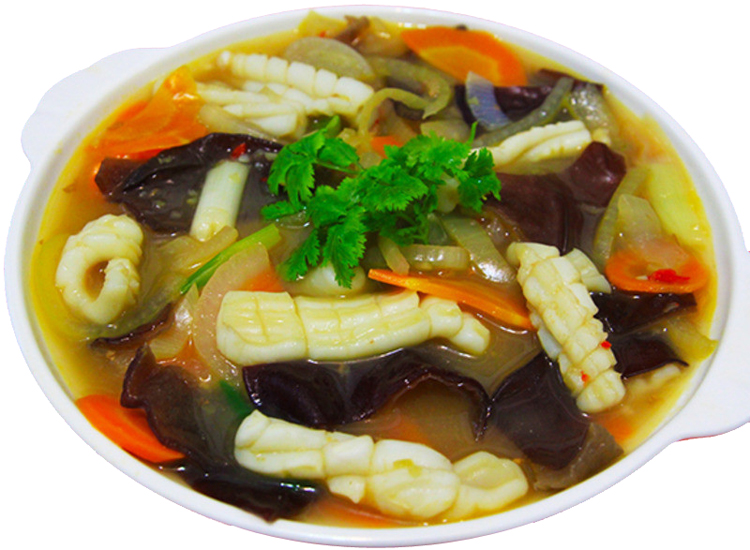 生炒花枝也叫花枝羹或花枝焿,是普及于台湾市集贩售的海鲜食品,大众化
