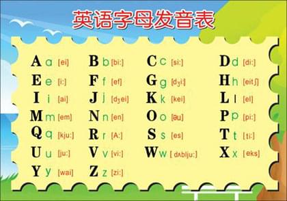 26个英文字母表 英文字母歌儿歌视频
