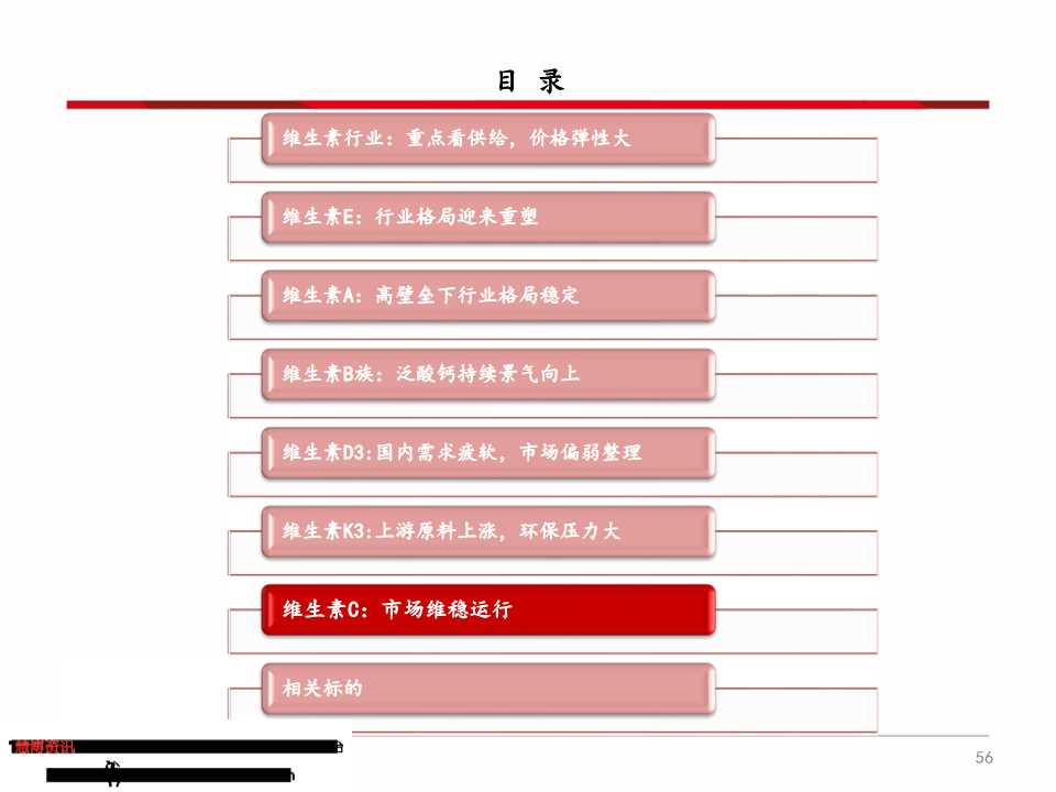 维生素产业链深度分析（71页PPT）