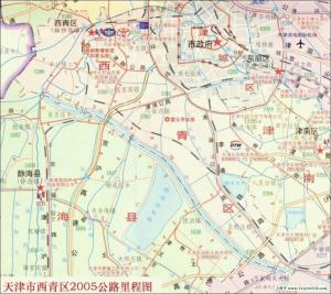 天津市西青区地图 西青区地图全图