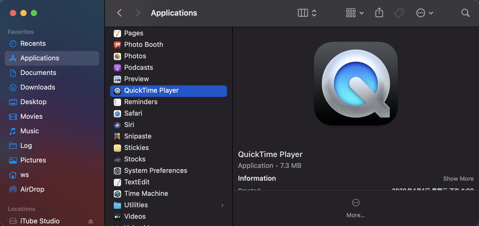 quicktime 苹果播放器quicktime