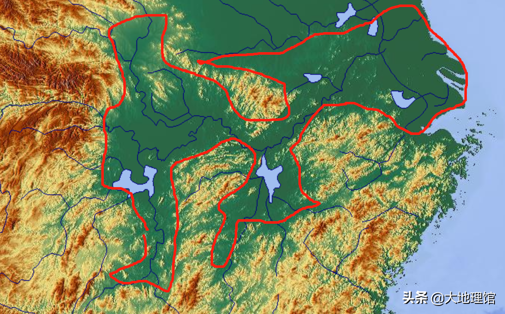 第六名:长江中下游平原,面积约20-25万平方公里