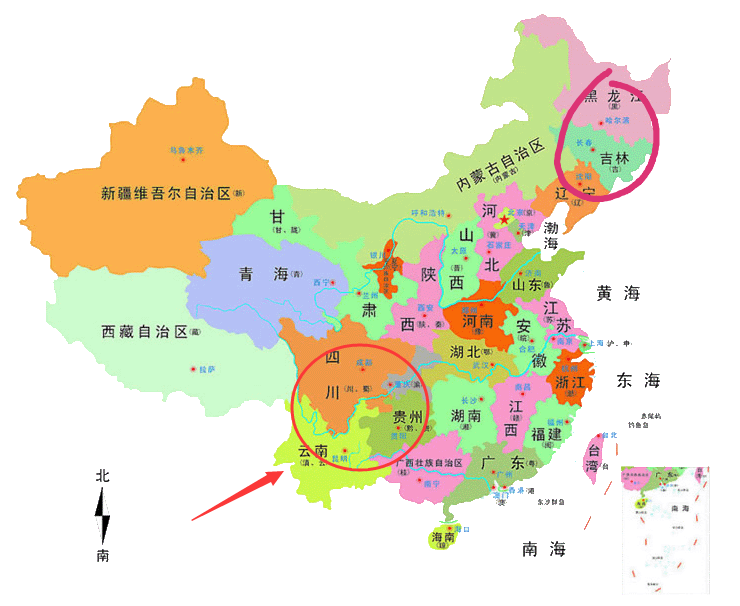 东北三省是哪三省东北三省和西南三省