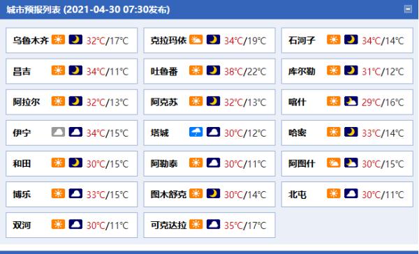 乌鲁木齐市天气预报 乌鲁木齐40天气预报