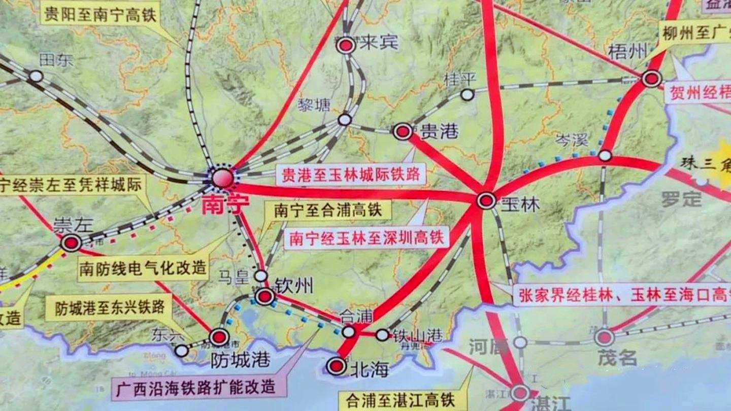 广西将修建34条铁路/高铁,14条选入远期规划