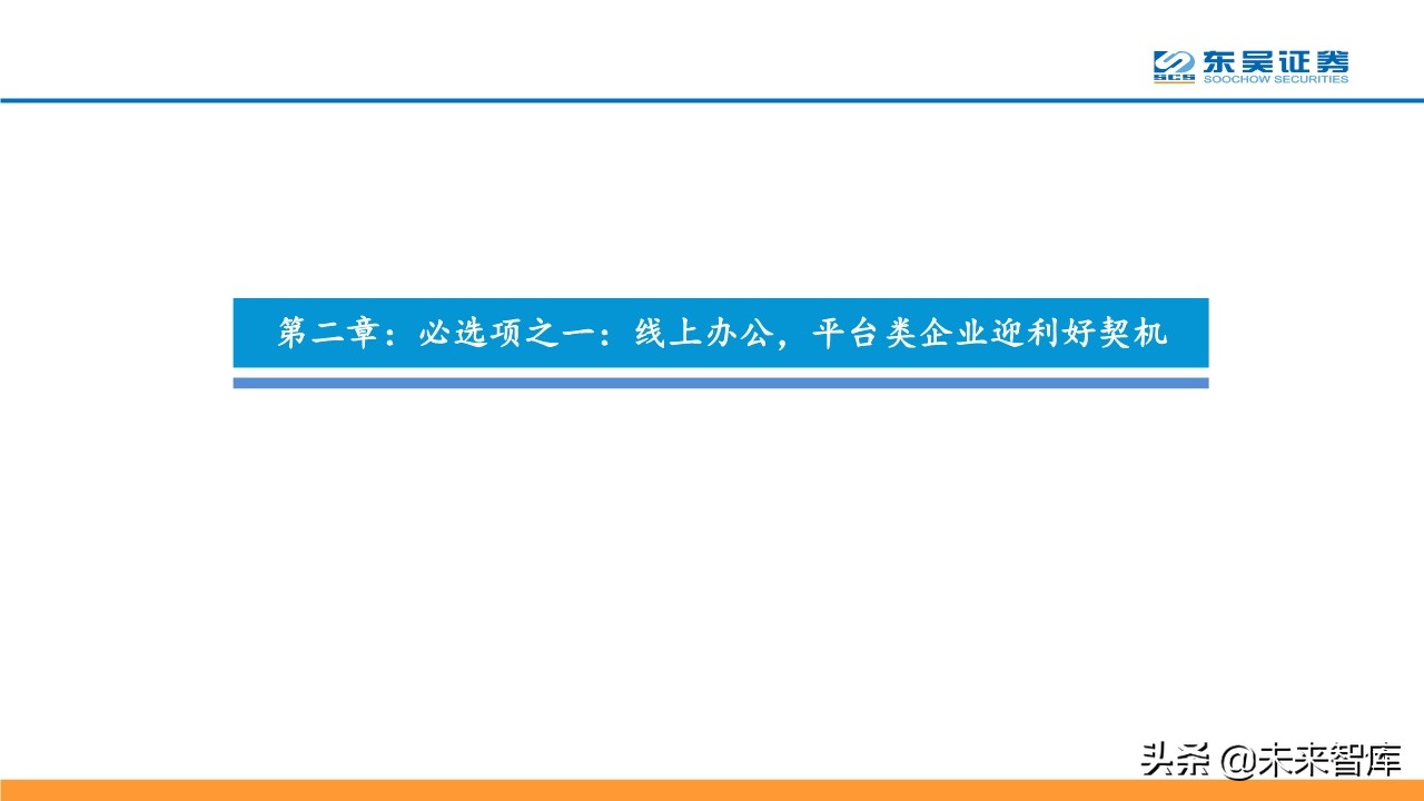 线上+专题报告：掘金线上办公、线上教育、线上医疗等