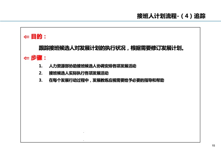 基业长青的关键：企业接班人计划方案设计