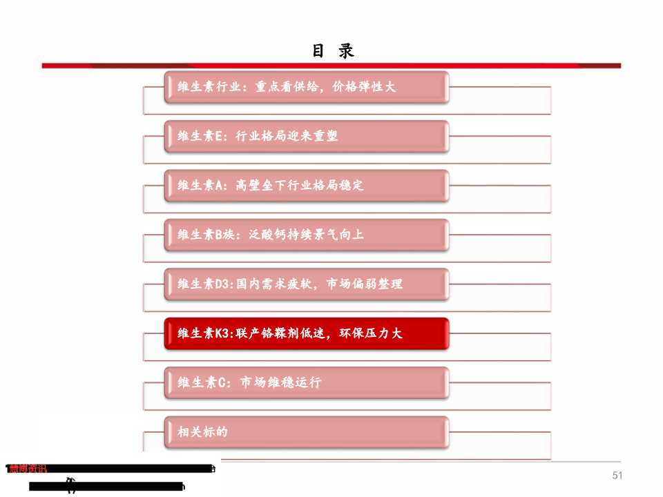 维生素产业链深度分析（71页PPT）