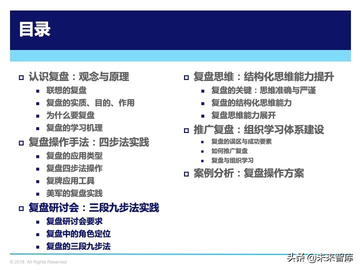 管理工具：复盘方法论，如何做复盘