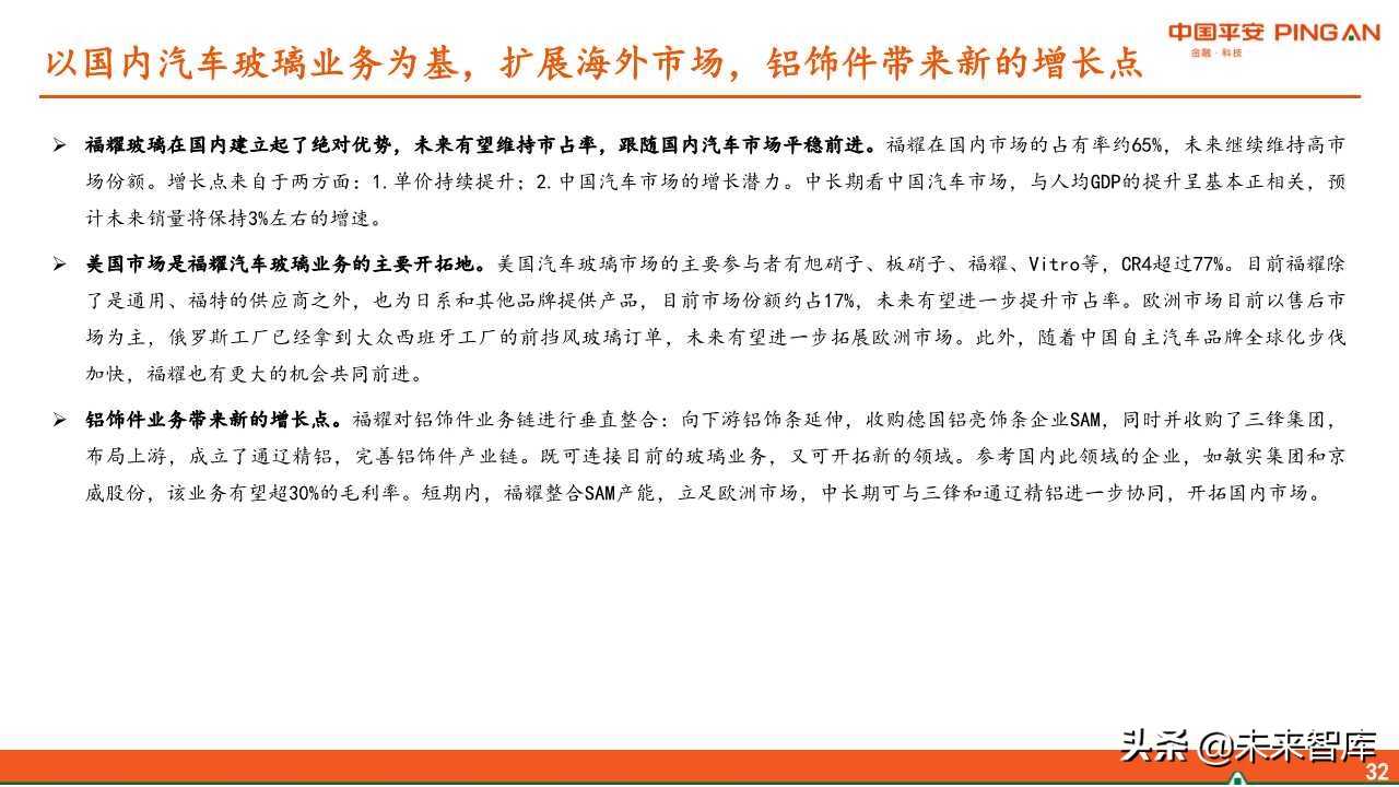 福耀玻璃深度解析：全球化稳步前进，新业务联动发展