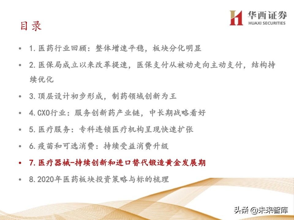 2020年医药行业投资策略：布局黄金赛道稀缺标的（109页）