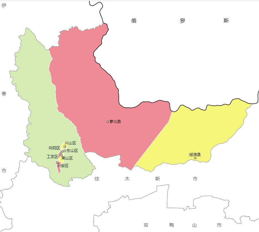 中国鹤岗中国鹤岗地图