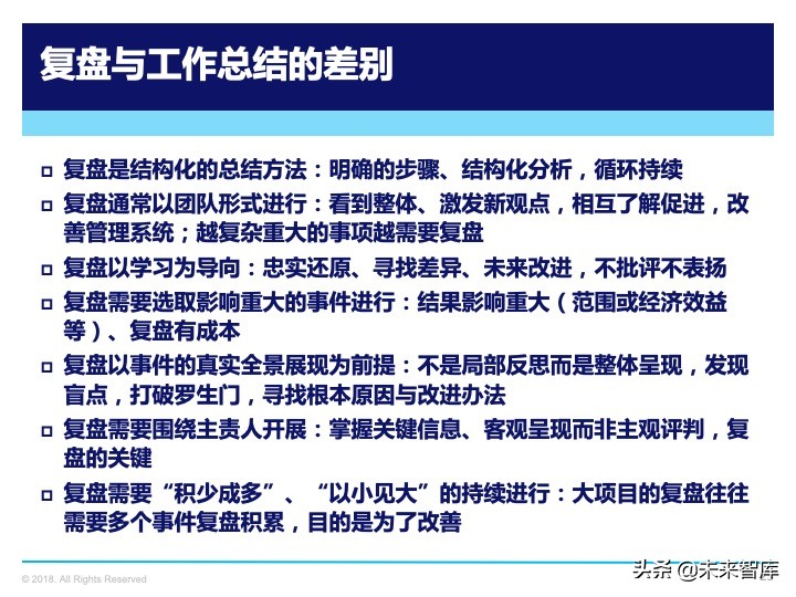 管理工具：复盘方法论，如何做复盘