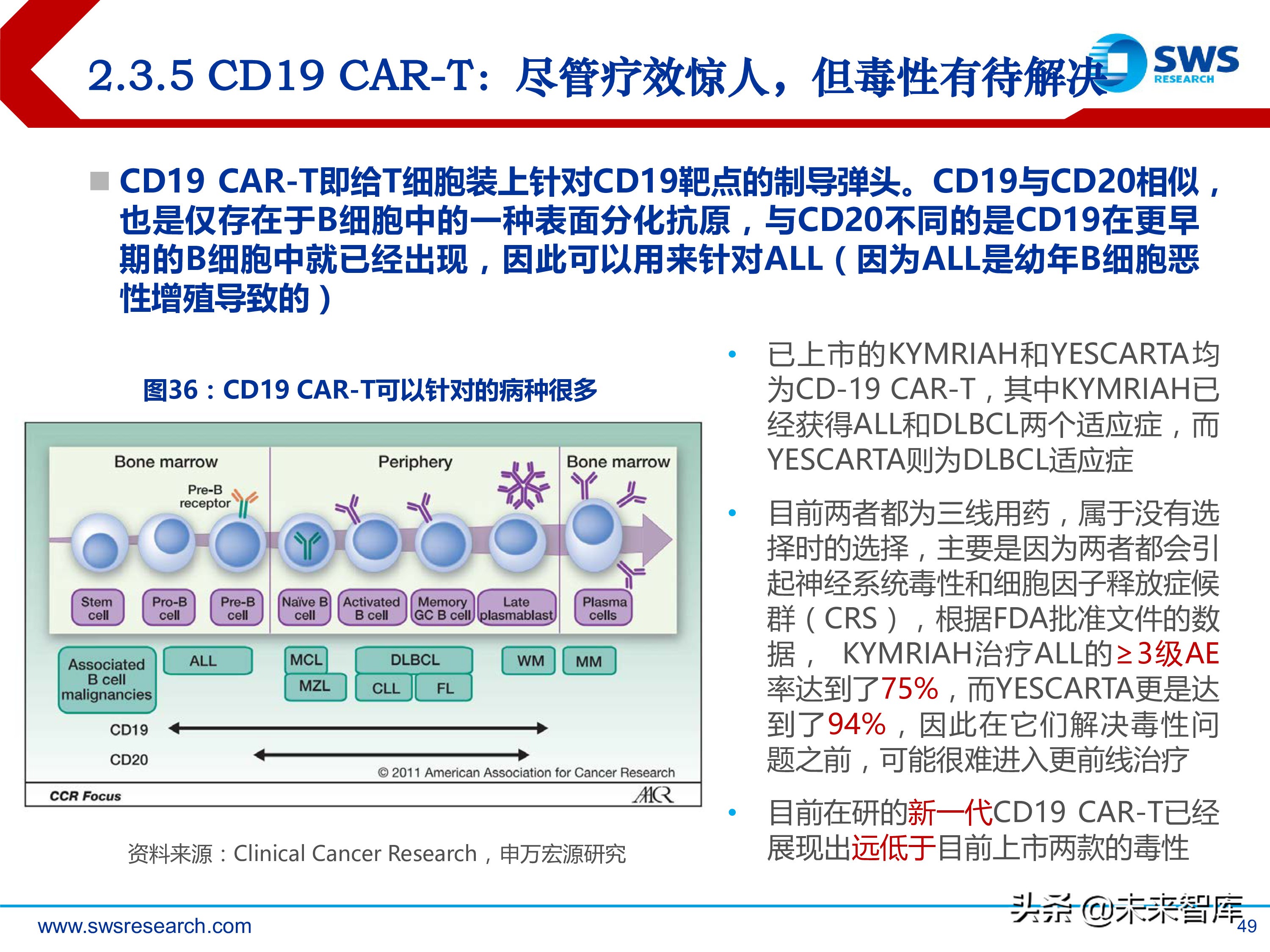 肿瘤创新药：淋巴瘤/白血病专题研究报告