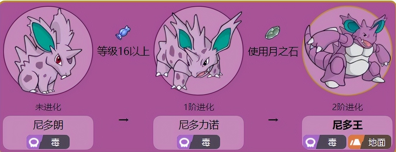 宝可梦尼多王各世代配招详解尼多王种族值介绍