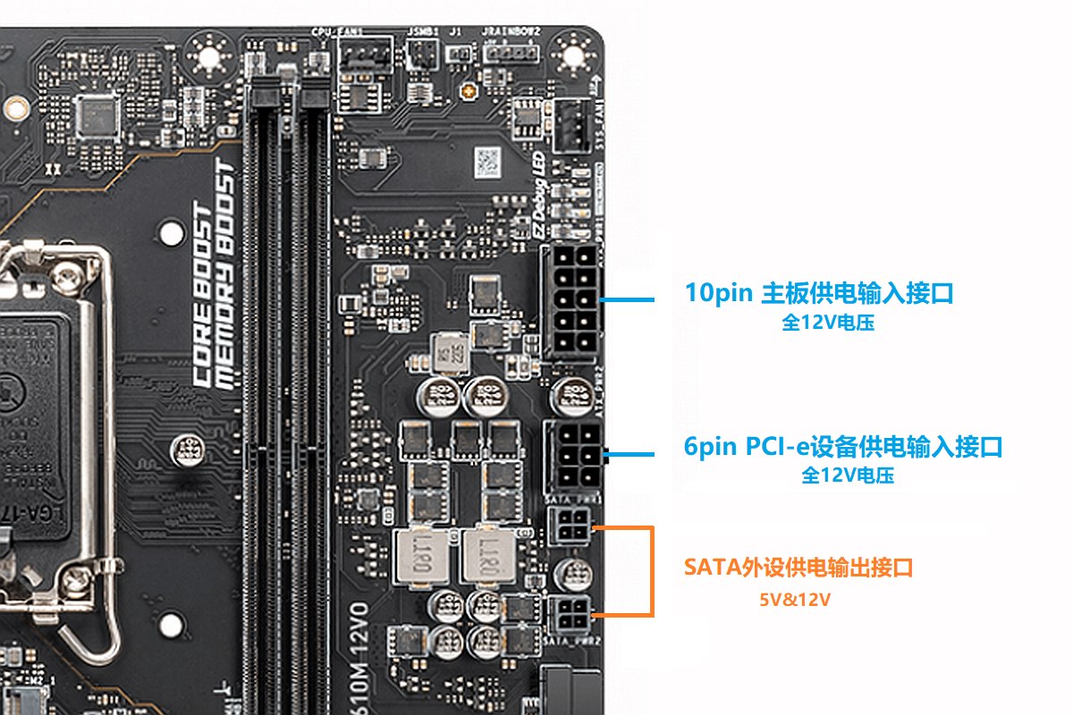 微星推出新款atx12vo主板10pin新接口昆明电脑批发