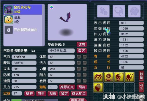 梦幻西游：39玩家喜提天猴组神宠，区内最完美的永动机，爱不释手